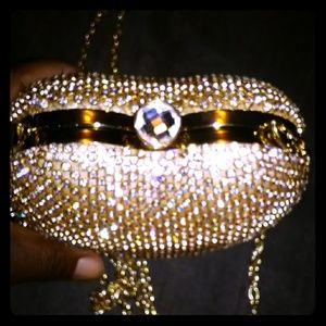 A ♥ shaped Blinged out clutch